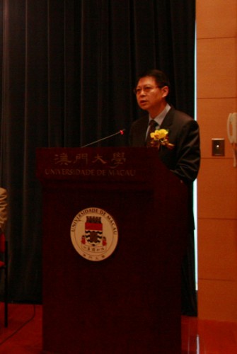 Discurso de Au Weng Chi, membro do Conselho de Administração da Fundação Macau