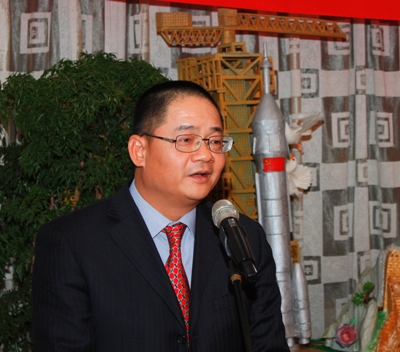 Dr. Wu Zhiliang, Presidente do Conselho de Administração da Fundação Macau fez uso de palavras no jantar de boas-vindas