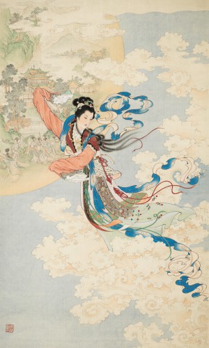 《嫦娥奔月》1955年 中國美術館藏