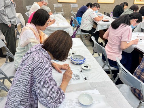 參加者體驗工筆線描