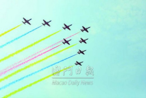 飛行表演完成多個高難度動作